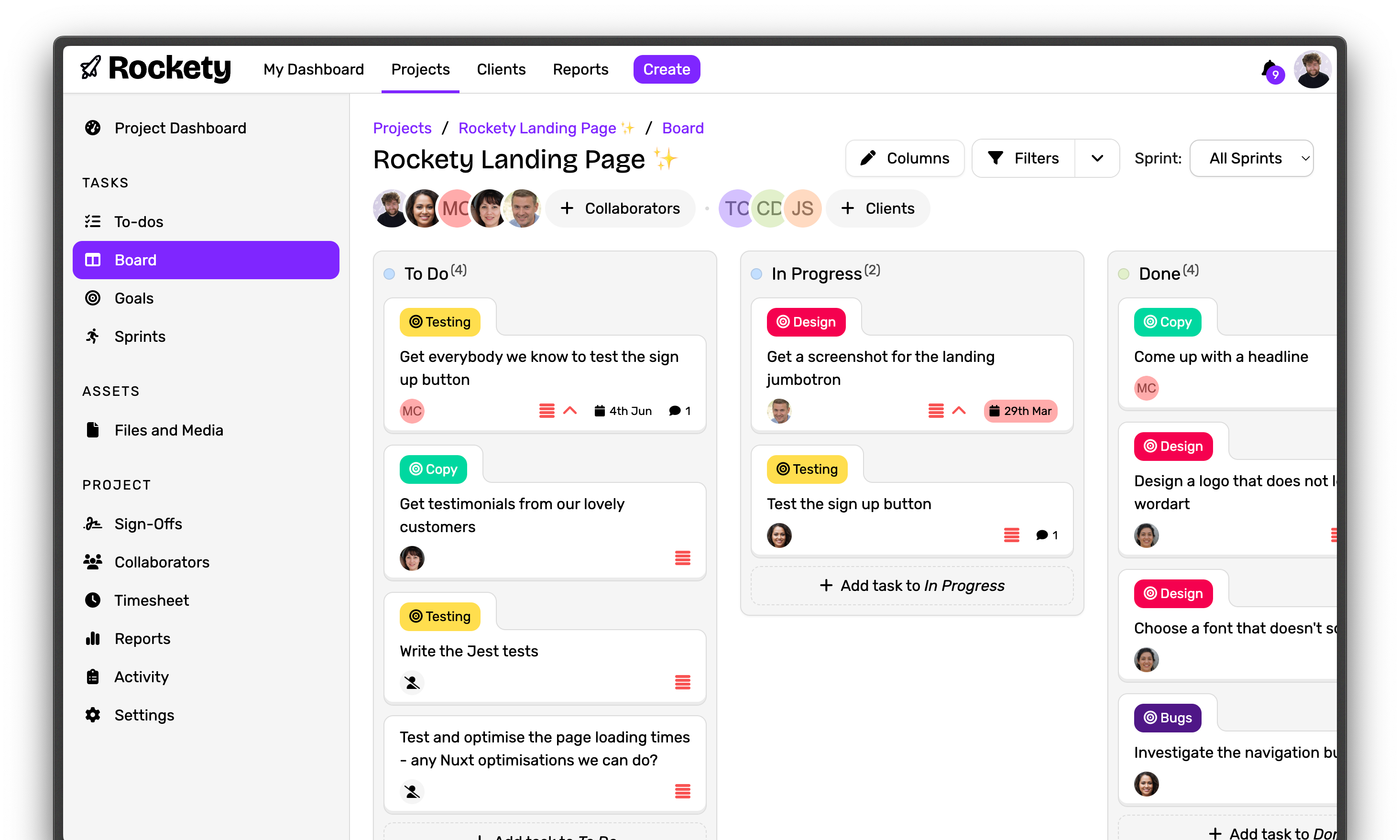 Screenshot of Rockety
