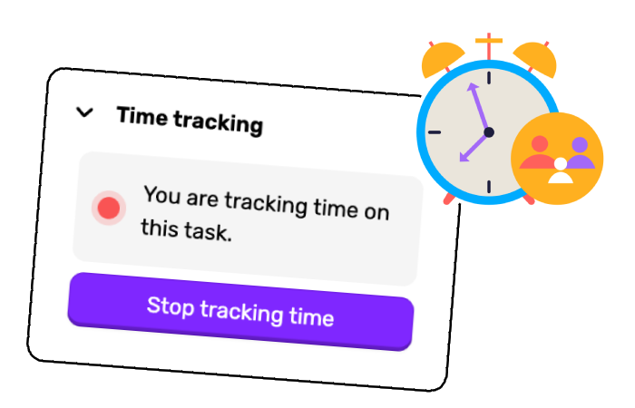 Time tracking icon