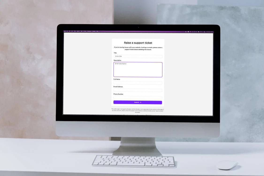 Cover image for Create a Support Ticket System Using Rockety