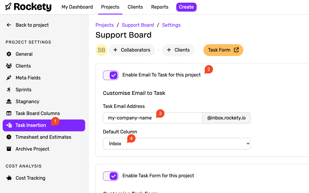 Email to Task