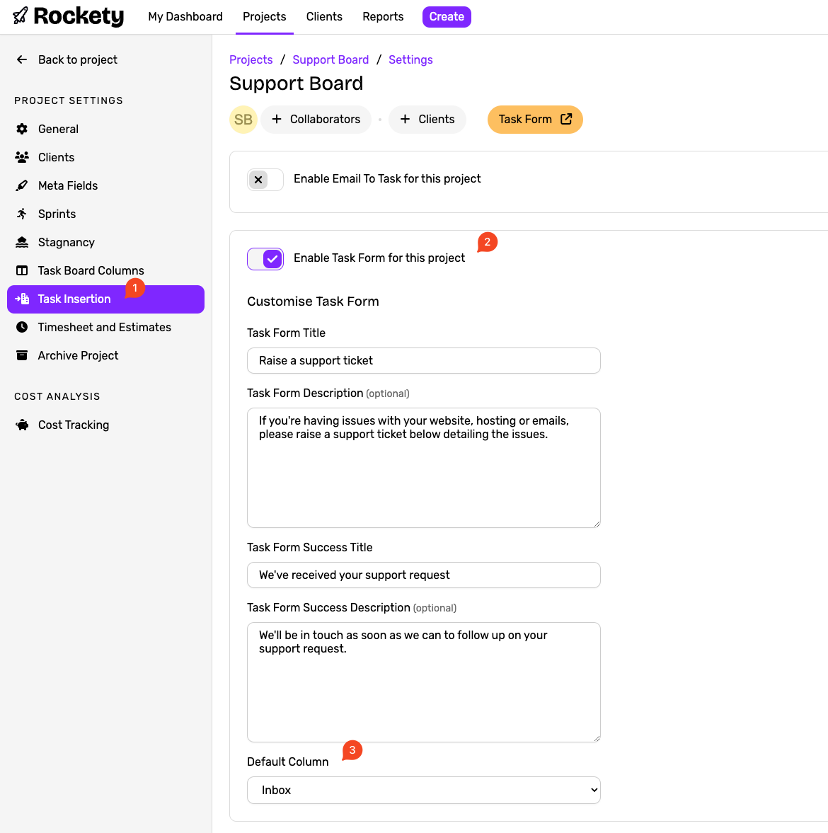 Task Form