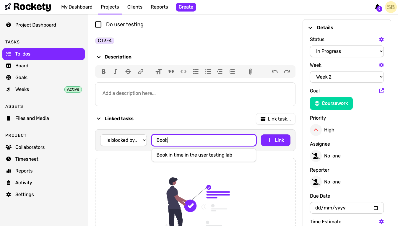 Linked Tasks Create