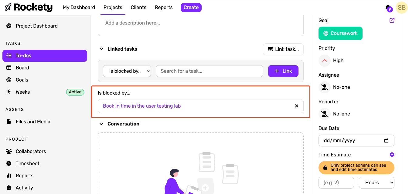 Linked Tasks Created