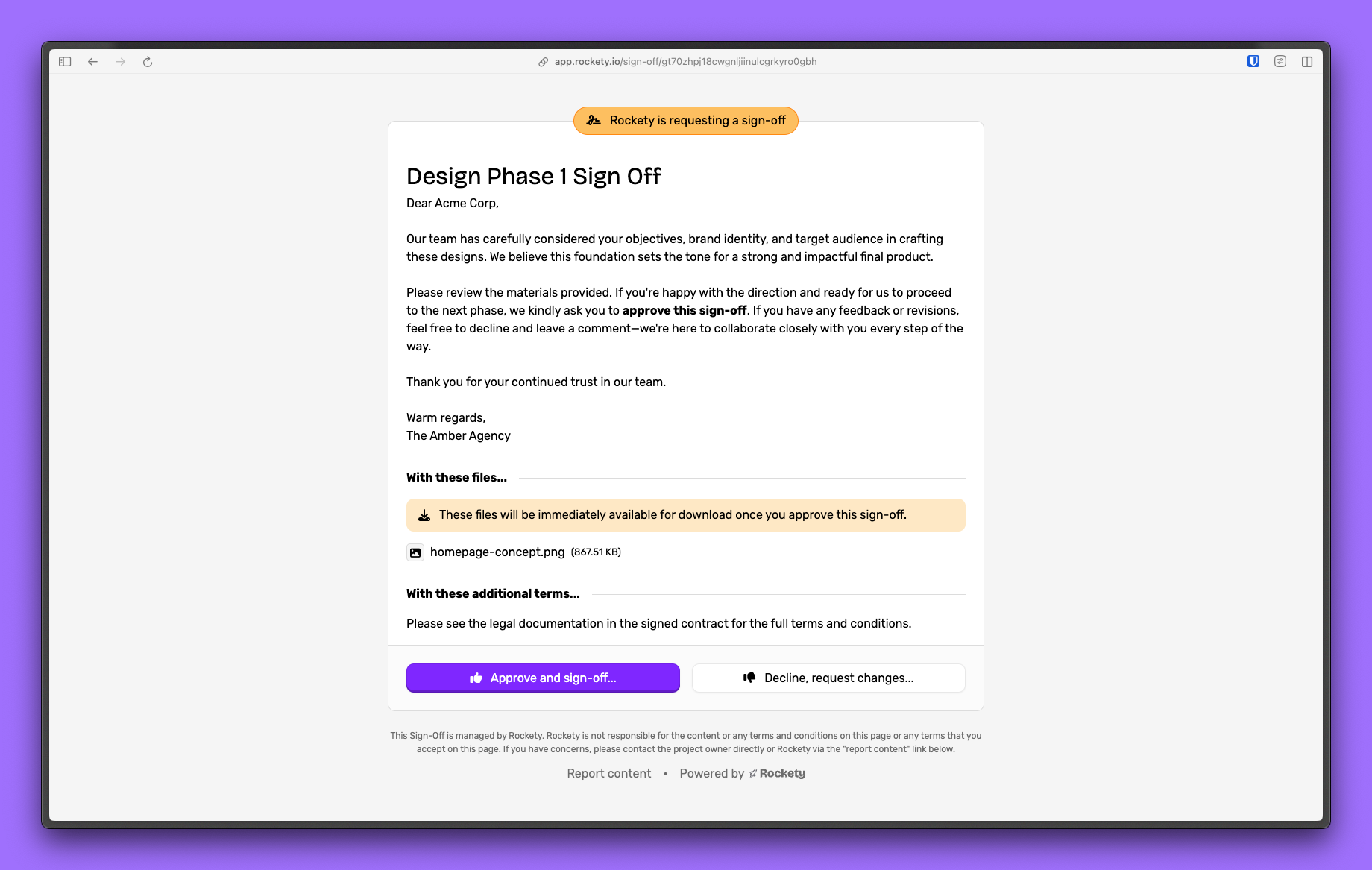 Sign Off Email